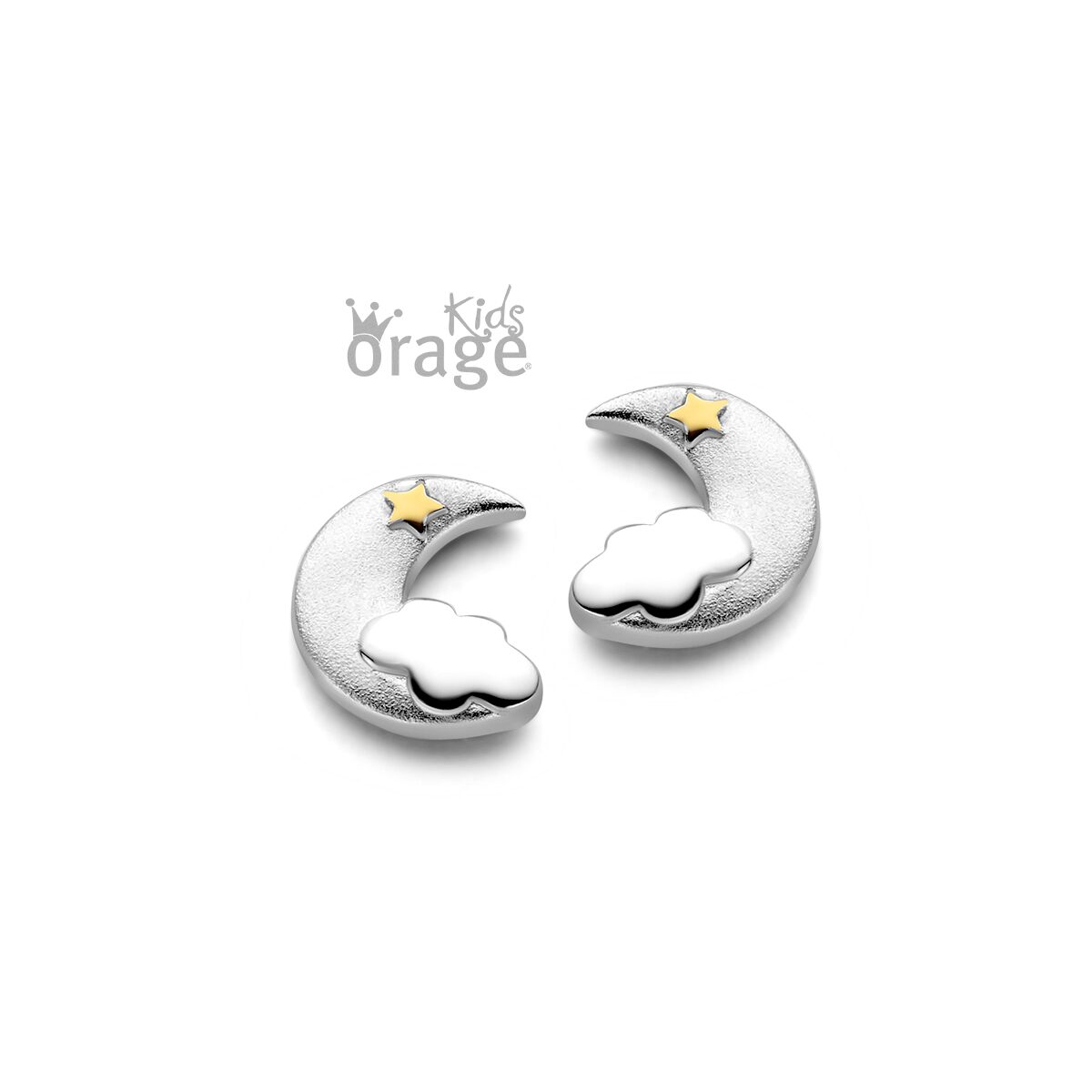 Orage Kids oorring maan ster