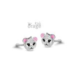 Orage Kids oorring  beer roze