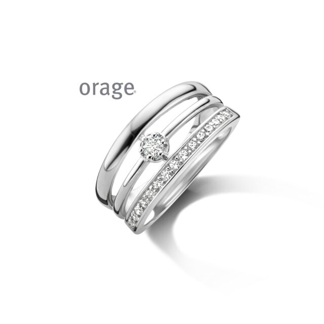 Orage ring zilver zirconium