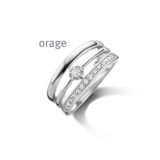 Orage ring zilver zirconium