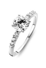 Y0254 You and Me verlovingsring witgoud zirconium