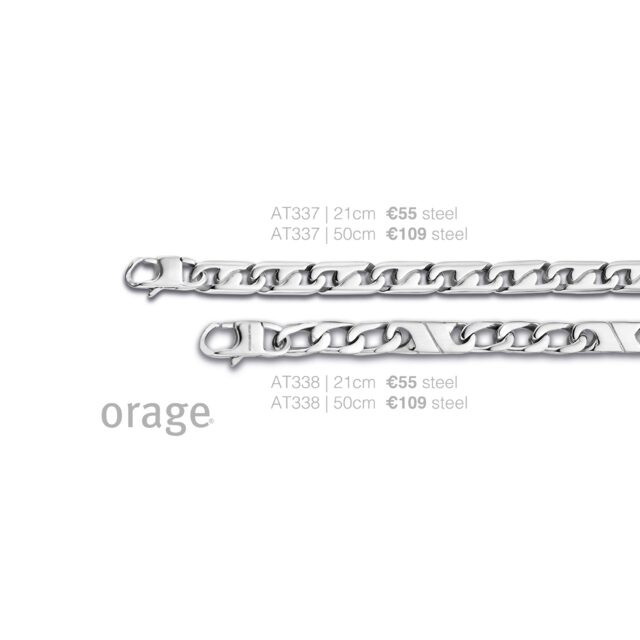 Orage armband heren staal