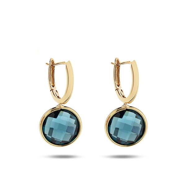 ITALO BOTTENE TINTA 18K YELLOW GOLD EARRING WITH QUARTZ AND LONDON TOPAZ
OR3116-1-18