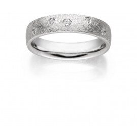 Vi/698130  trouwring zilver viventy diamant 0.07ct