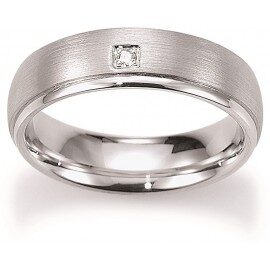 Vi/695004 trouwring zilver viventy diamant 0.02ct