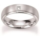 Vi/695004 trouwring zilver viventy diamant 0.02ct