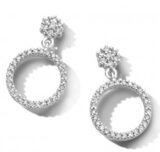 Y1892 You and Me oorringen witgoud met briljanten 0.230ct