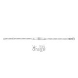 orage kids armband  met naamplaatje 16 cm