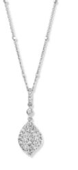 Naiomy Halsketting zilver met hanger zirconium