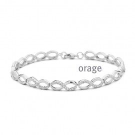 ba351Orage armband zilver infinity lengte 18cm