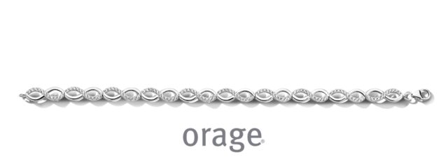 ba351Orage armband zilver infinity lengte 18cm