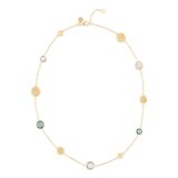 Italo bottene halsketting geelgoud 18ct topaas london bleu