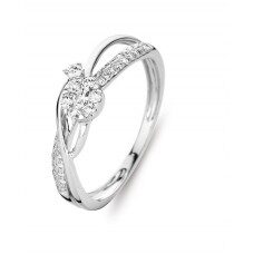 Y0738 Wit gouden ring 18ct briljanten 0.320ct 