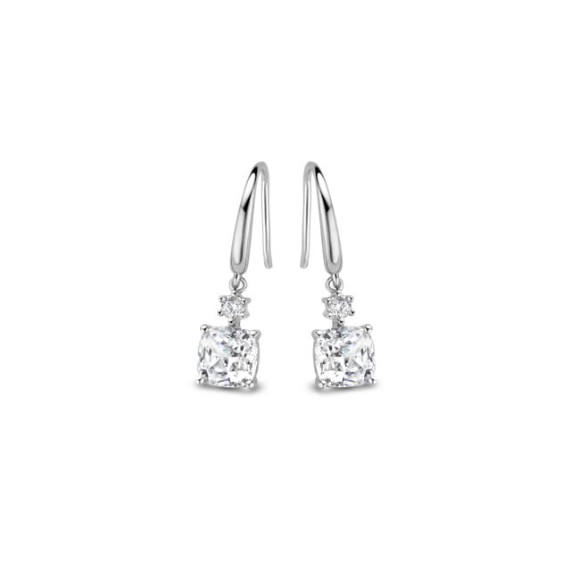 Naiomy oorringen zilver met zirconium 