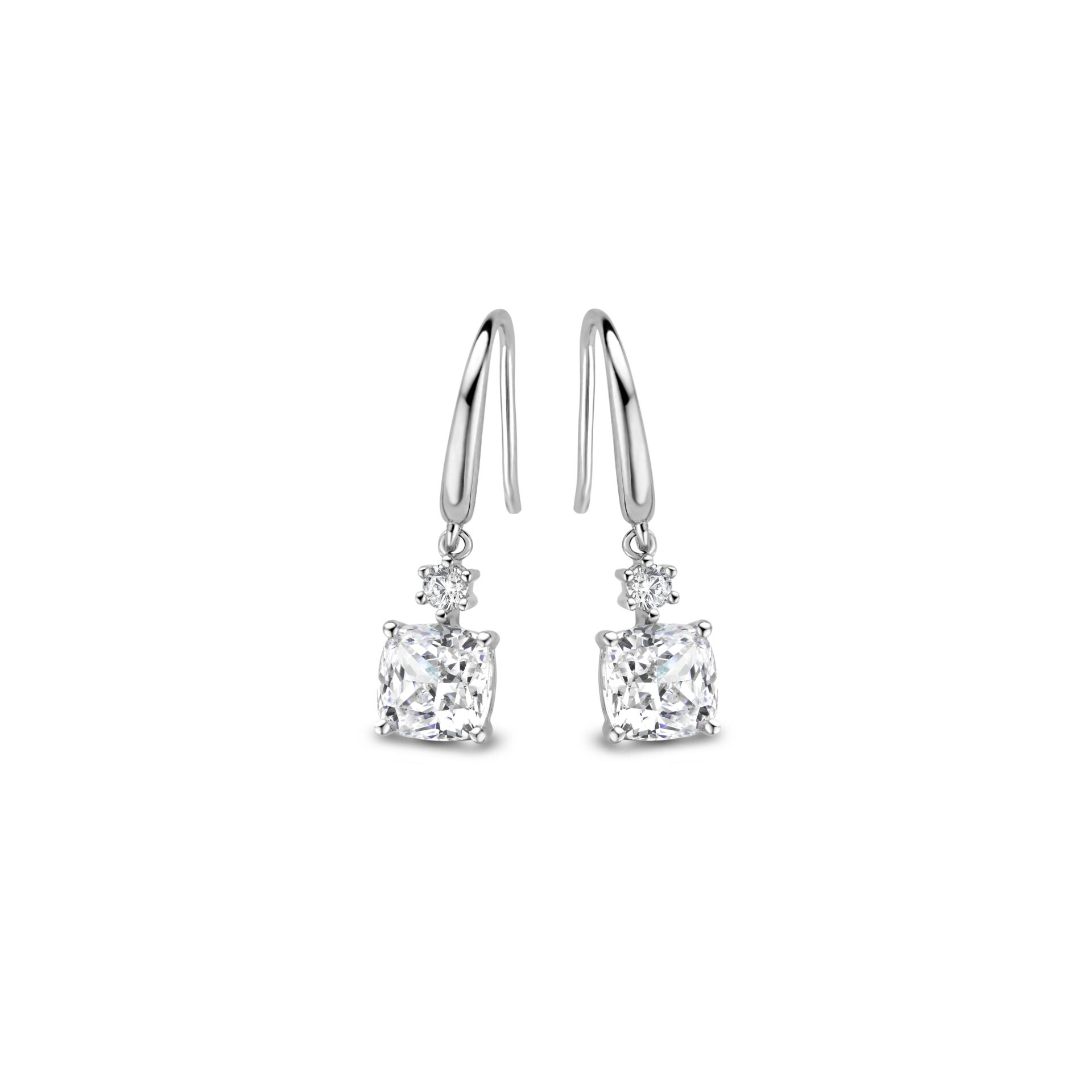 Naiomy oorringen zilver met zirconium 