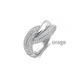 Orage Ring zilver  AP011 zirconium