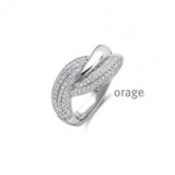 Orage Ring zilver  AP011 zirconium