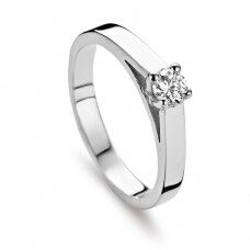 GR3215WB20 Wit gouden ring 18ct  briljant 0.200ct