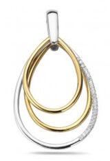 Emotions hanger PP1207 geel en witgoud 18 ct briljanten 0.07ct
