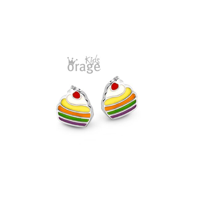 Orage Kids oorring cupe cake multi color