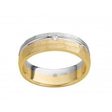 X043 Deuxx wit & gee goud briljant 0.03ct