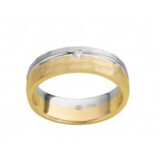 X043 Deuxx wit & gee goud briljant 0.03ct