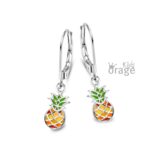 Orage Kids oorring ananas multicolor