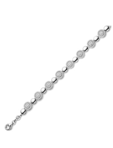 Naiomy armband zilver gezet met zirconium 