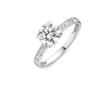 Y1136 You and Me verlovingsring witgoud zirconium