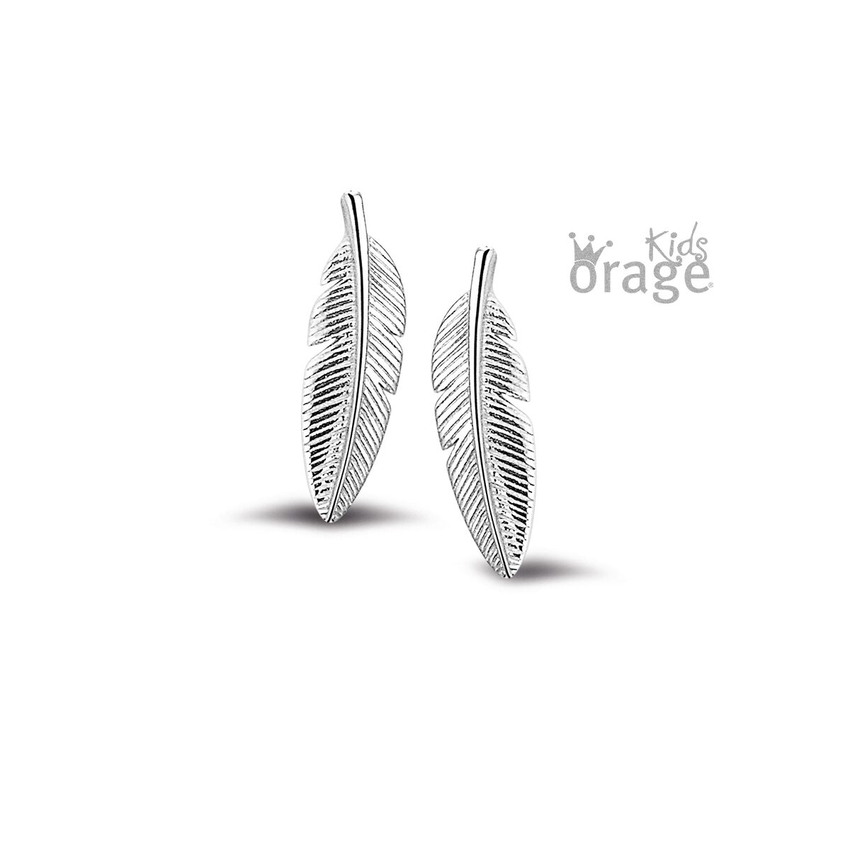 Orage Kids oorring veer zilver