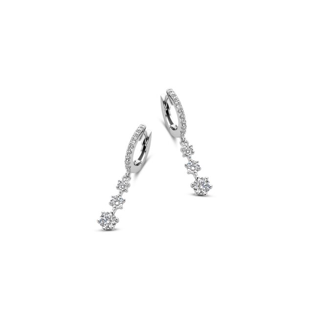 Naiomy oorringen creolen met zirconium