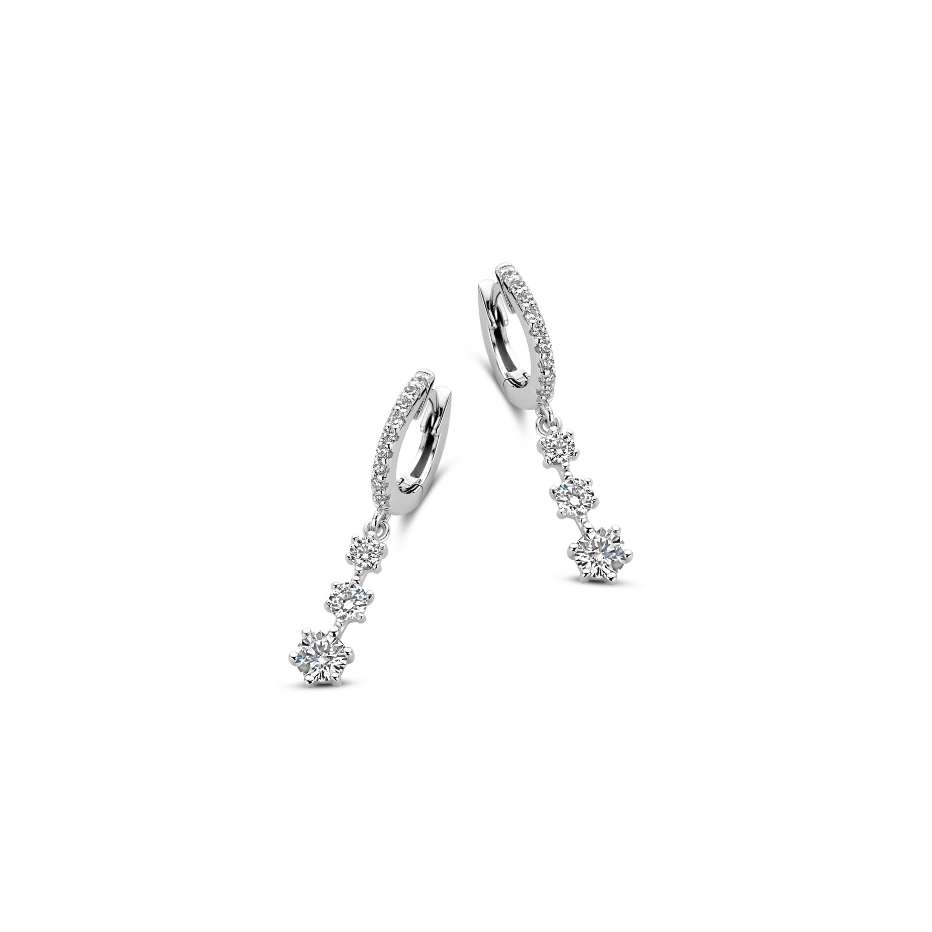 Naiomy oorringen creolen met zirconium