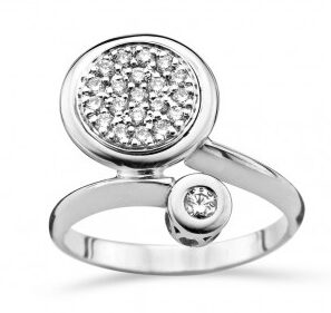 Emotions E254  Wit gouden ring 18ct briljanten 0.390ct