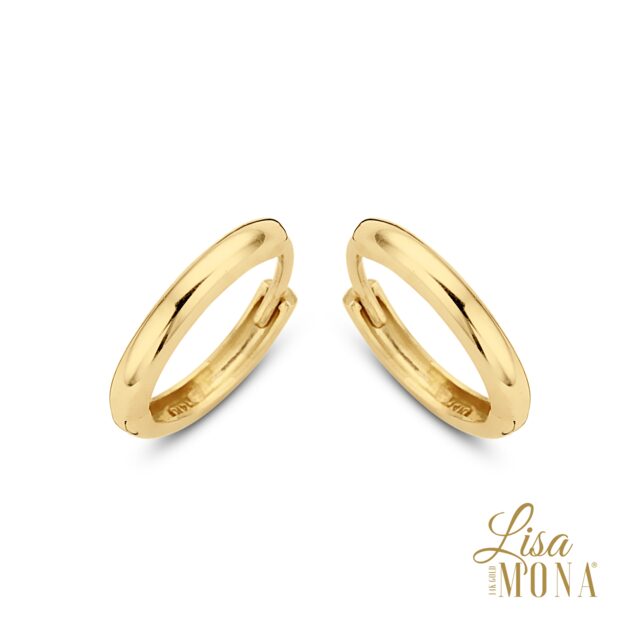Lisa Mona 14K Geel Goud Creolen 13MM