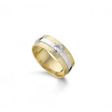 DeuXX SR2843 Wit  & geelgoud 18 ct zirconium 