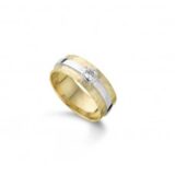 DeuXX SR2843 Wit  & geelgoud 18 ct zirconium 