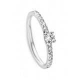 GR3644wb20 Witgouden ring 18ct met briljant 0.400ct
