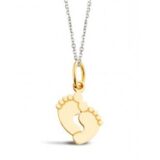 AG645801 hanger babyvoetjes 18ct geelgoud