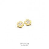 AE0084L
Oorstekers 18ct klaverblad bicolor