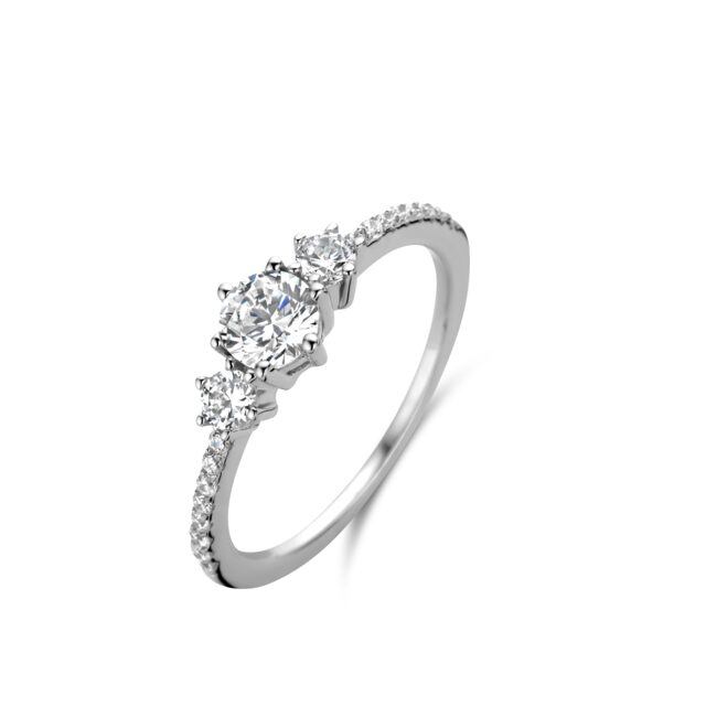 Naiomy ring zilver & zirconium 