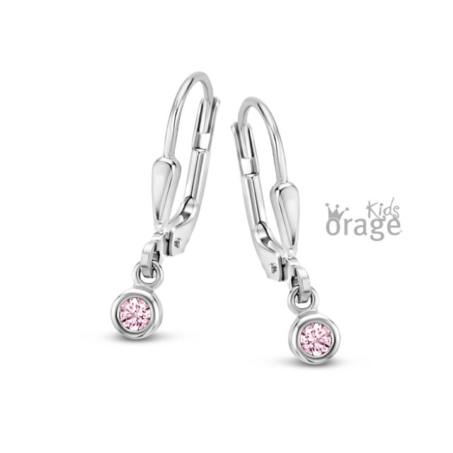 Orage Kids oorringen roze K2509
