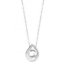 Y0862 witgouden 18ct hanger met zirconium