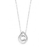 Y0862 witgouden 18ct hanger met zirconium