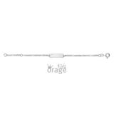 Orage kids zilveren geboortearmband open hartje