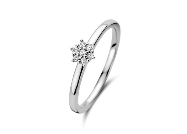 You and Me Witgouden ring met briljanten
