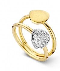 Emotions E370  ring 18ct geel & witgoud met briljant 0.270ct