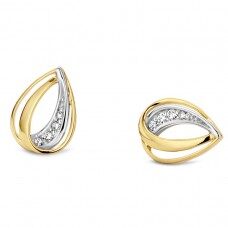 Y0660 oorringen 18ct zirconium