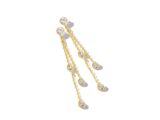 Y1669 geelgouden slingeroorbellen 18ct LxB 43x 4mm