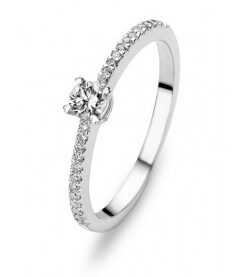 You and Me Witgouden ring met briljanten 0.260ct