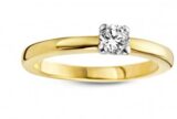 You and Me Verlovingsring  18ct roségoud met briljant 0.300ct